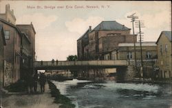 Main St. Bridge Over Erie Canal Newark, NY Postcard Postcard Postcard