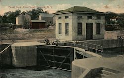 Canal Lock, Erie Canal Postcard