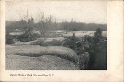 Gigantic Rocks at Rock City Olean, NY Postcard Postcard Postcard