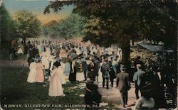 Midway, Allentown Fair Postcard