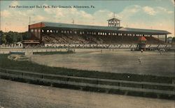 New Pavilion and Ball Park, Fair Grounds Postcard