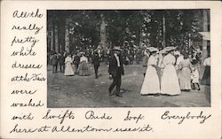 All the really Pretty White Dresses at the Fair were washed with Swifts Pride Soap. Postcard