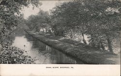 Canal Scene Siegfried, PA Postcard Postcard Postcard