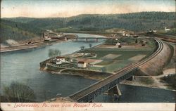 Seen from Prospect Rock Lackawaxen, PA Postcard Postcard Postcard