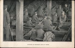 Interior of Breaker, Boys at Work Postcard