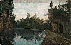 Along Canal Above Tukerton Reading, PA Postcard Postcard Postcard