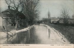 Canal from 7th St. North Connersville, IN Postcard Postcard Postcard