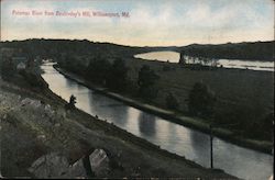 Potomac River from Doubleday's Hill Williamsport, MD Postcard Postcard Postcard