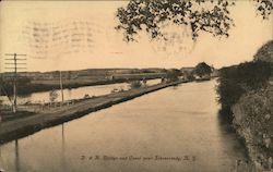 D&H Bridge and Canal Postcard