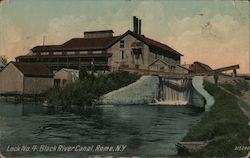 Lock No.4, Black River Canal Postcard