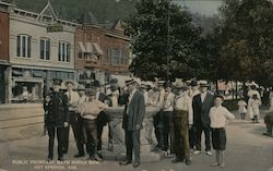 Public Fountain, Bath House Row Postcard