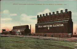 Great Northern Elevator, Largest in the World Superior, WI Postcard Postcard Postcard