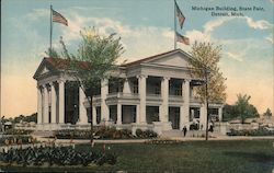 Michigan Building, State Fair Postcard