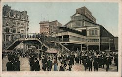 Manhattan Entrance to Brooklyn Bridge Postcard
