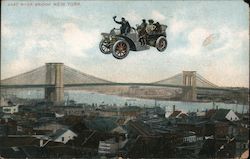 East River Bridge Postcard