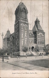 Jasper County Court House Postcard