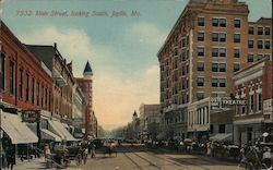 Main Street Looking South Joplin, MO Postcard Postcard Postcard