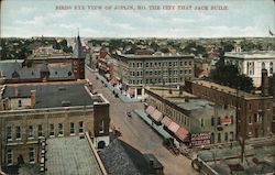 Birds Eye View of Joplin Missouri Postcard Postcard Postcard