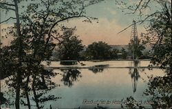 Pond of Oil in Tulsa Oil Field Postcard
