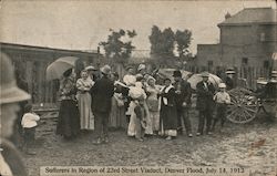 Flood Sufferers in Region of 23rd Street Viaduct Postcard