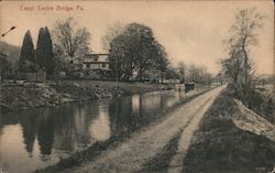 Canal Center Bridge, PA Postcard Postcard Postcard