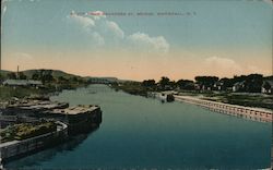 South from Saunders St. Bridge Postcard