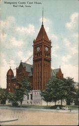 Montgomery County Court House Red Oak, IA Postcard Postcard Postcard