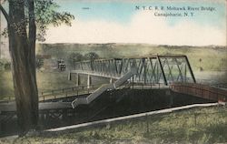 N.Y.C.R.R. Mohawk River Bridge Canajoharie, NY Postcard Postcard Postcard