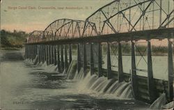 Barge Canal Dam Cranesville, NY Postcard Postcard Postcard