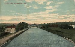 Canal View Amsterdam, NY Postcard Postcard Postcard