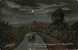 The Last Boat Through D&H Canal 1899 Postcard
