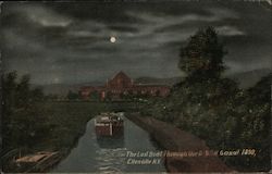 The Last Boat Through D&H Canal 1899 Ellenville, NY Postcard Postcard Postcard