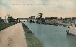 Erie Canal and Lehigh Valley R.R. Canastota, NY Postcard Postcard Postcard