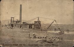 DeWitt Clinton Dredge, Frankfort Div., Barge Canal Postcard