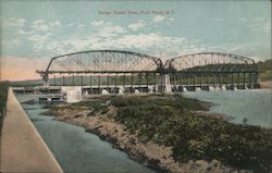 Barge Canal Dam Postcard