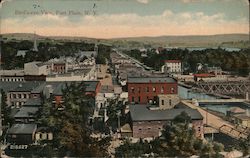 Bird's Eye View Fort Plain, NY Postcard Postcard Postcard