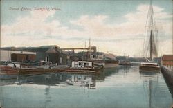 Canal Docks Stamford, CT Postcard Postcard Postcard