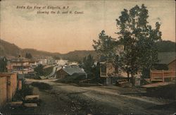 Bird's Eye View Showing the D. and H. Canal Postcard