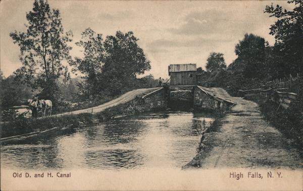Old. D. and H. Canal High Falls New York