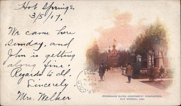Promenade Along Government Reservation Hot Springs Arkansas
