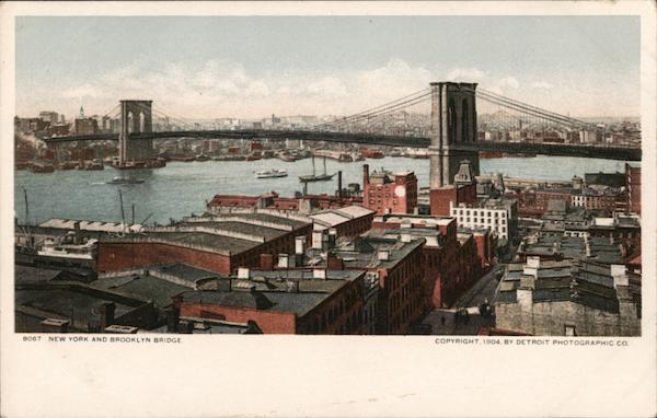 New York and Brooklyn Bridge