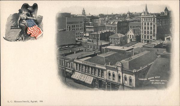 Looking North West from Post Office St. Joseph Missouri
