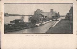 Oswego Canal and Lock Postcard