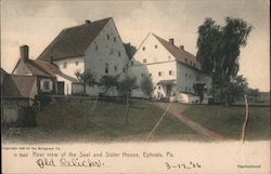 Rear View of the Saal and Sister House Ephrata, PA Postcard Postcard Postcard