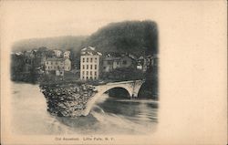 Old Aqueduct Little Falls, NY Postcard Postcard Postcard