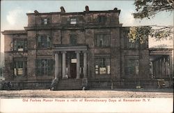 Old forbes Manor House Rensselaer, NY Postcard Postcard Postcard