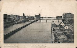 Harbor from Railroad Bridge Postcard