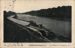 Oswego River New York Postcard Postcard Postcard