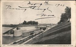 Government Canal Locks Postcard