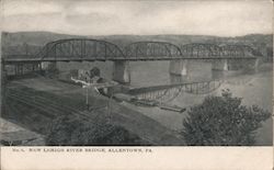 New Lehigh River Bridge Postcard
